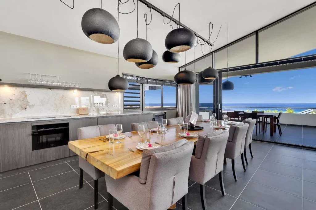 Indalo_Bonaire_Delfins_Penthouse-Vue-Mer-cuisine